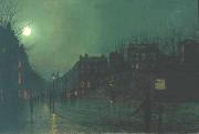 Atkinson Grimshaw View of Heath Street by Night oil painting artist